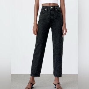 Zara Black Mom Jeans